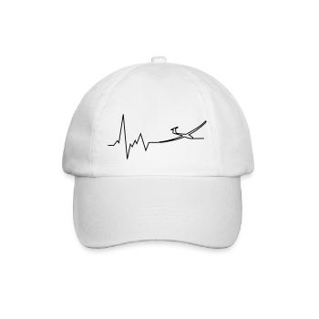 pulsation du cœur pilote - Casquette classique - blanc/blanc - Devant