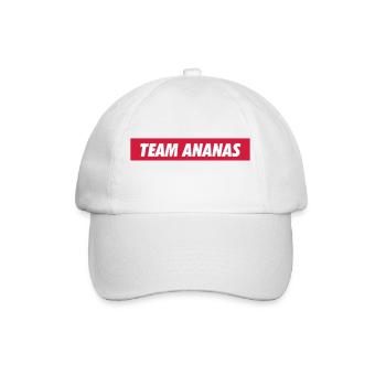 team ananas - Baseballkappe - Weiß/Weiß - Vorne
