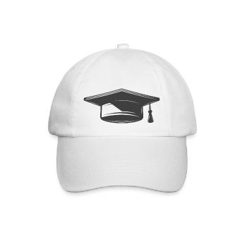 high school graduation - Baseball Cap - white/white - Front