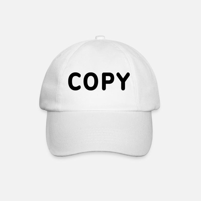 copy paste - Copy - Baseballkappe - Weiß/Weiß