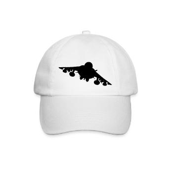 British military Royal Air Force, Harrier AV-8b. - Casquette classique - blanc/blanc - Devant