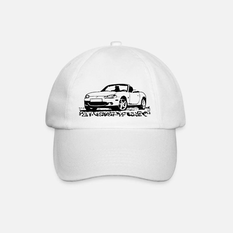 Mx5 miata mk2 - Baseballkappe - Weiß/Weiß