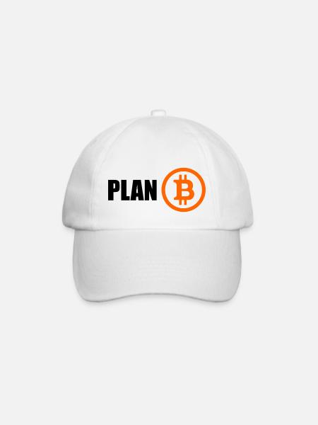 Plan b BITCOIN - Baseballkappe - Weiß/Weiß