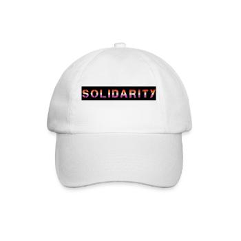 Lesben Solidarität - Baseballkappe - Weiß/Weiß - Vorne