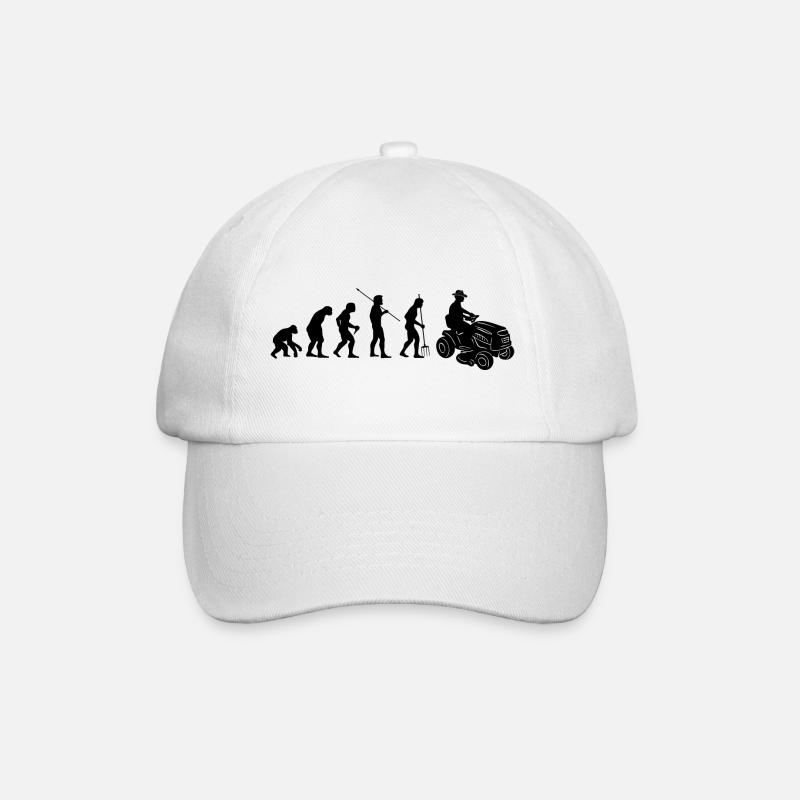 Tracteur à gazon Evolution Tondeuse autoportée Tondeuse à gazon - Casquette classique - blanc/blanc