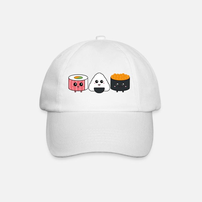 Trio de sushi - Casquette classique - blanc/blanc