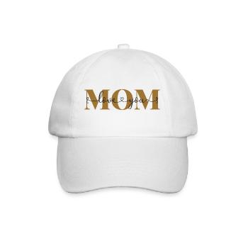 Love you Mom Declaration of Love Mother Love Mom - Baseball Cap - white/white - Front