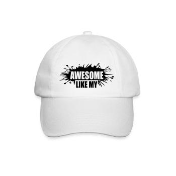 Template Awesome Like My - Baseball Cap - white/white - Front