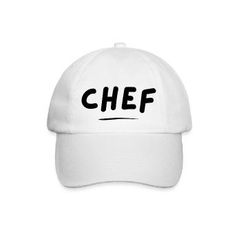 CHEF - original gift idea - Baseball Cap - white/white - Front