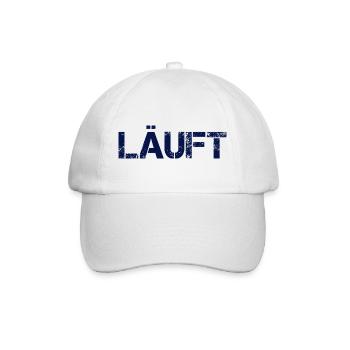 Läuft - Baseballkappe - Weiß/Weiß - Vorne