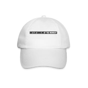 Not much going on - Baseball Cap - white/white - Front