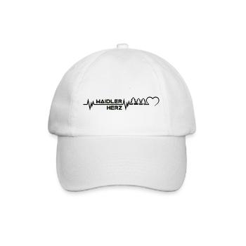 Waidlerherz - Baseballkappe - Weiß/Weiß - Vorne