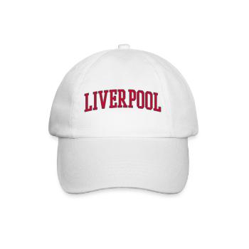 Liverpool Varsity Lettering Design - Baseball Cap - white/white - Front