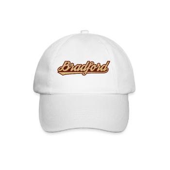 Lettrage vintage Bradford - Casquette classique - blanc/blanc - Devant