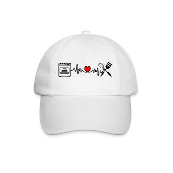 Cardio heart rate kitchen 4 - Baseball Cap - white/white - Front