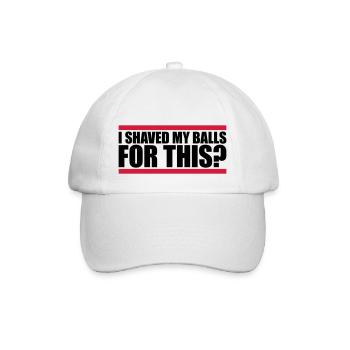 Je me suis rasé les couilles - Casquette classique - blanc/blanc - Devant