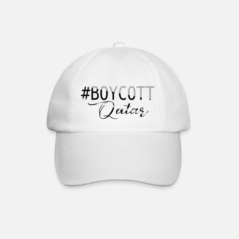 BOYKOTT KATAR - Casquette classique - blanc/blanc