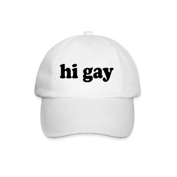 Gay - Baseball Cap - white/white - Front