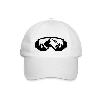 Ski goggles - Baseball Cap - white/white - Front