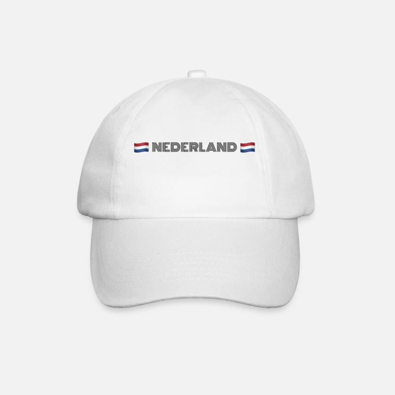 NEDERLAND - Casquette classique - blanc/blanc
