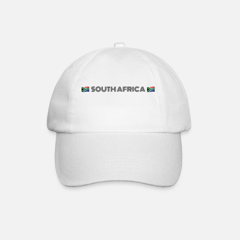 Südafrika - Baseballkappe - Weiß/Weiß