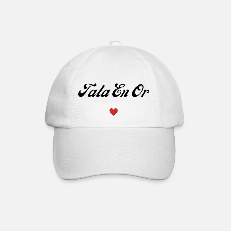 tata en or - Casquette classique - blanc/blanc