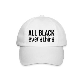 All Black Everything - Baseball Cap - white/white - Front
