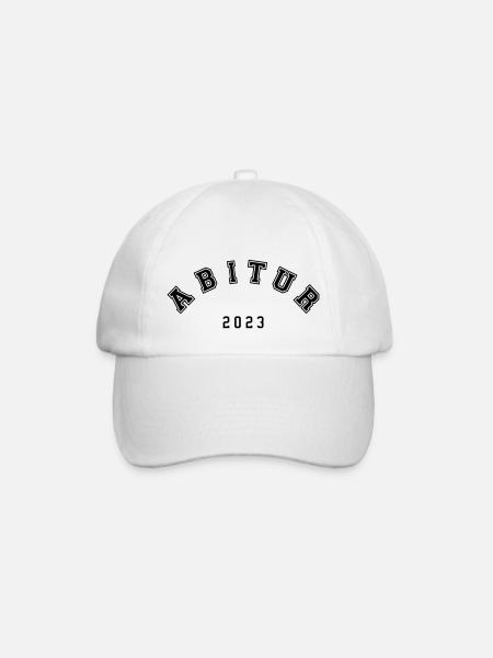 Abi 23 Abitur 2023 - Baseballkappe - Weiß/Weiß