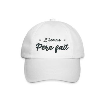 l'homme parfait cadeau - Casquette classique - blanc/blanc - Devant