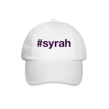 SYRAH Hashtag - Baseball Cap - white/white - Front