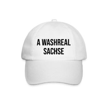 Ein Waschechter Sachse - Baseballkappe - Weiß/Weiß - Vorne