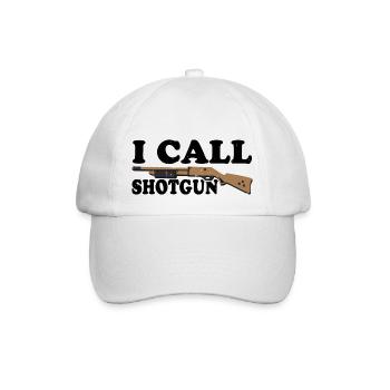 I Call Shotgun 10 - Baseballkappe - Weiß/Weiß - Vorne