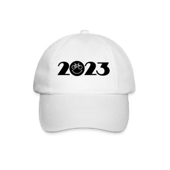 Tour à vélo 2023, VTT 2023, vélo 2023 - Casquette classique - blanc/blanc - Devant