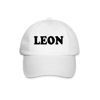 Leon - Baseballkappe - Weiß/Weiß - Vorne