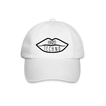 Hard techno - Casquette classique - blanc/blanc - Devant