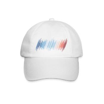 Design Warming Stripes - Casquette classique - blanc/blanc - Devant