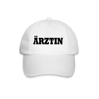 Ärztin - Baseballkappe - Weiß/Weiß - Vorne