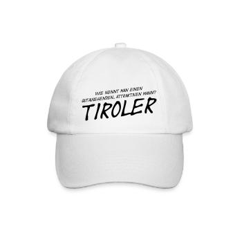 Lustiges Attraktiver Tiroler Österreich Humor - Baseballkappe - Weiß/Weiß - Vorne