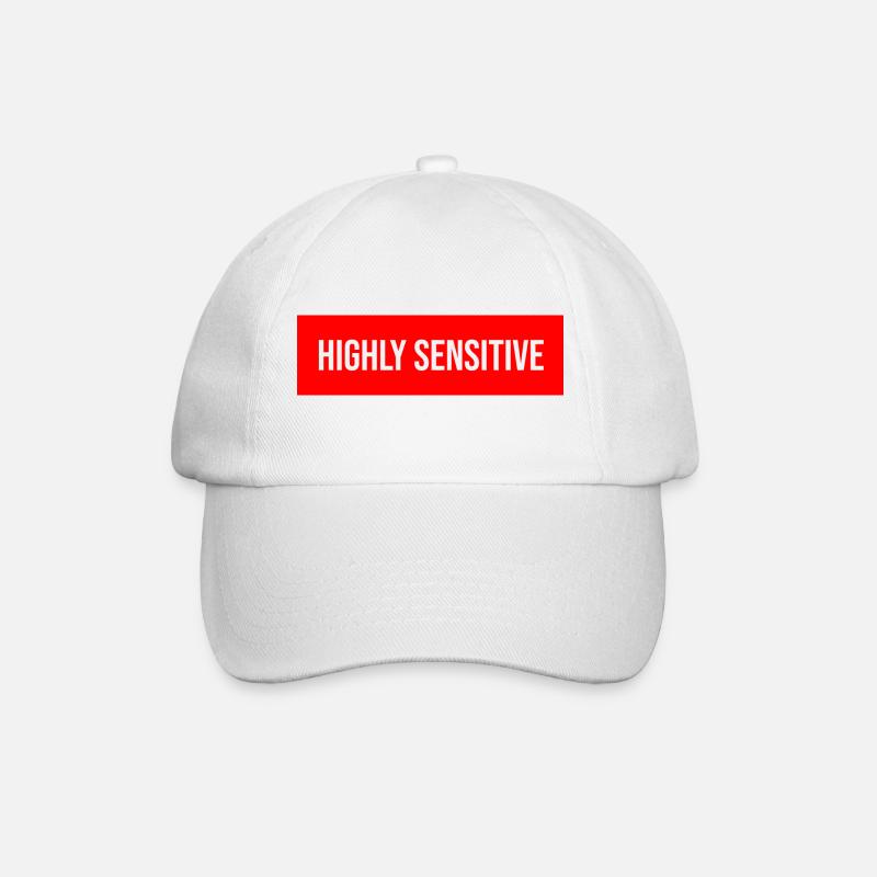 Highly Sensitive - Baseballkappe - Weiß/Weiß