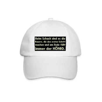 Farmer Saying - Baseball Cap - white/white - Front