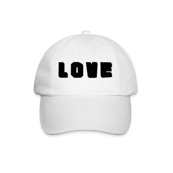 HEART. HEARTS. VALENTINE'S DAY. LOVE. LOVE. COUPLE. - Baseball Cap - white/white - Front