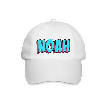 Name Motif: Noah - Baseball Cap - white/white - Front
