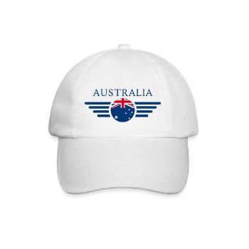 Australia Style Design T-Shirt - Baseball Cap - white/white - Front