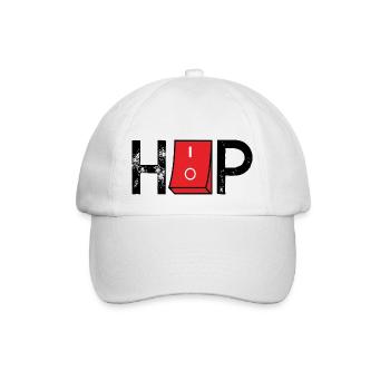 Music on off HipHop ON OFF - Baseballkappe - Weiß/Weiß - Vorne