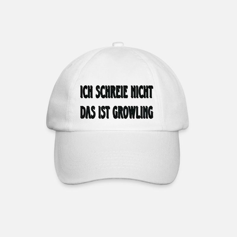 Ich schreie nicht... - Baseballkappe - Weiß/Weiß