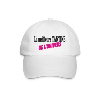 La meilleure TANTINE de l'univers - Casquette classique - blanc/blanc - Devant