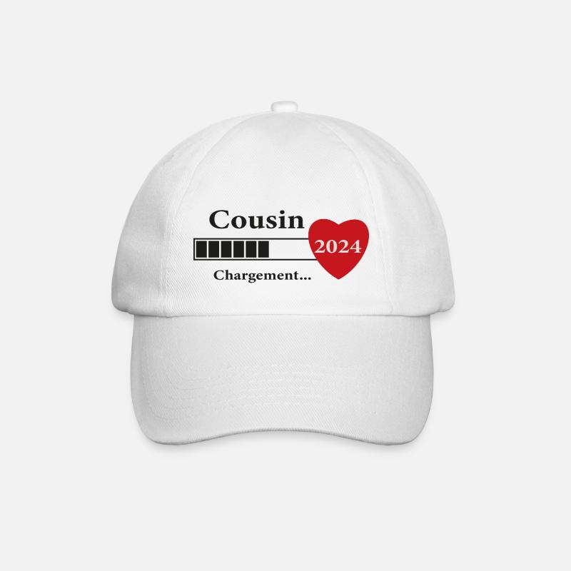 Cousin - Future Cousin Loading - Baseball Cap - white/white