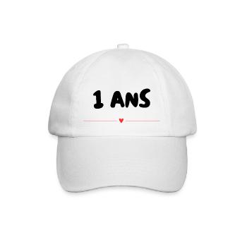 1. 1 year. 1st ANNIVERSARY. 1 YEAR ANNIVERSARY ANNIVERSARY. ANNI - Baseball Cap - white/white - Front