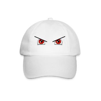 Red eyes for Halloween - Baseball Cap - white/white - Front