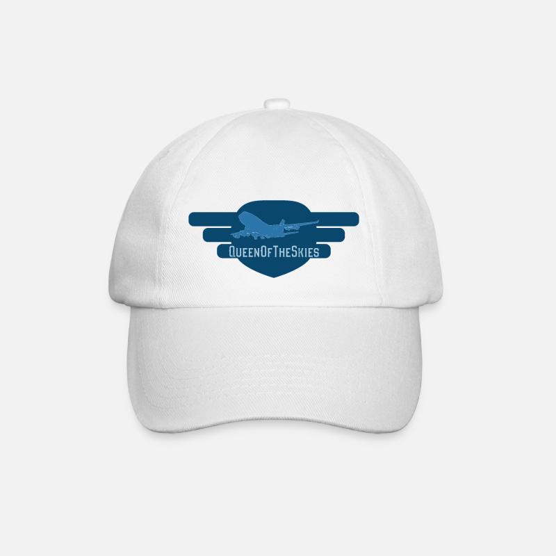 QueenOfTheSkies - Baseballkappe - Weiß/Weiß